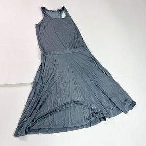 James PerseDress Women Medium Blue Jersey Sleeveless Racer Back Tank Stretch